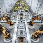 Production of the Audi A3 Sportback: Body shop – Joining side panels with body-in-white