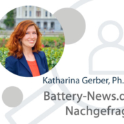 Battery-News.de – Nachgefragt bei Katharina Gerber, Ph.D.: „Eins gilt dabei für alle Energiespeicher: der Preis muss weiter nach unten gehen“