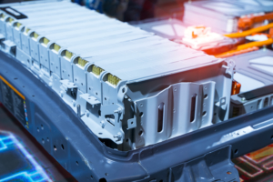 Electric car lithium battery pack and power connections