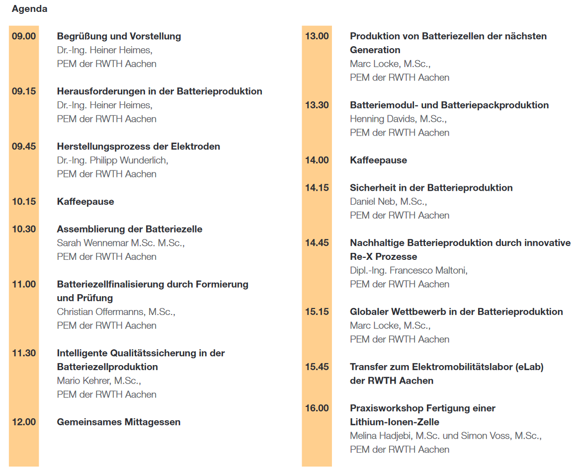 Inhalt Basisseminar