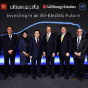 General Motors and LG Energy Solution announce Friday, December 2, 2022, the investment of an additional $275 million in their Ultium Cells LLC battery cell manufacturing joint venture, to expand the battery cell output at the Ultium Cells Spring Hill facility in Spring Hill, Tennessee by more than 40 percent, from 35 gigawatt-hours to 50 GWh. Battery cell production at the 2.8 million-square-foot facility will begin in late 2023. (Photo by Wade Payne for General Motors)