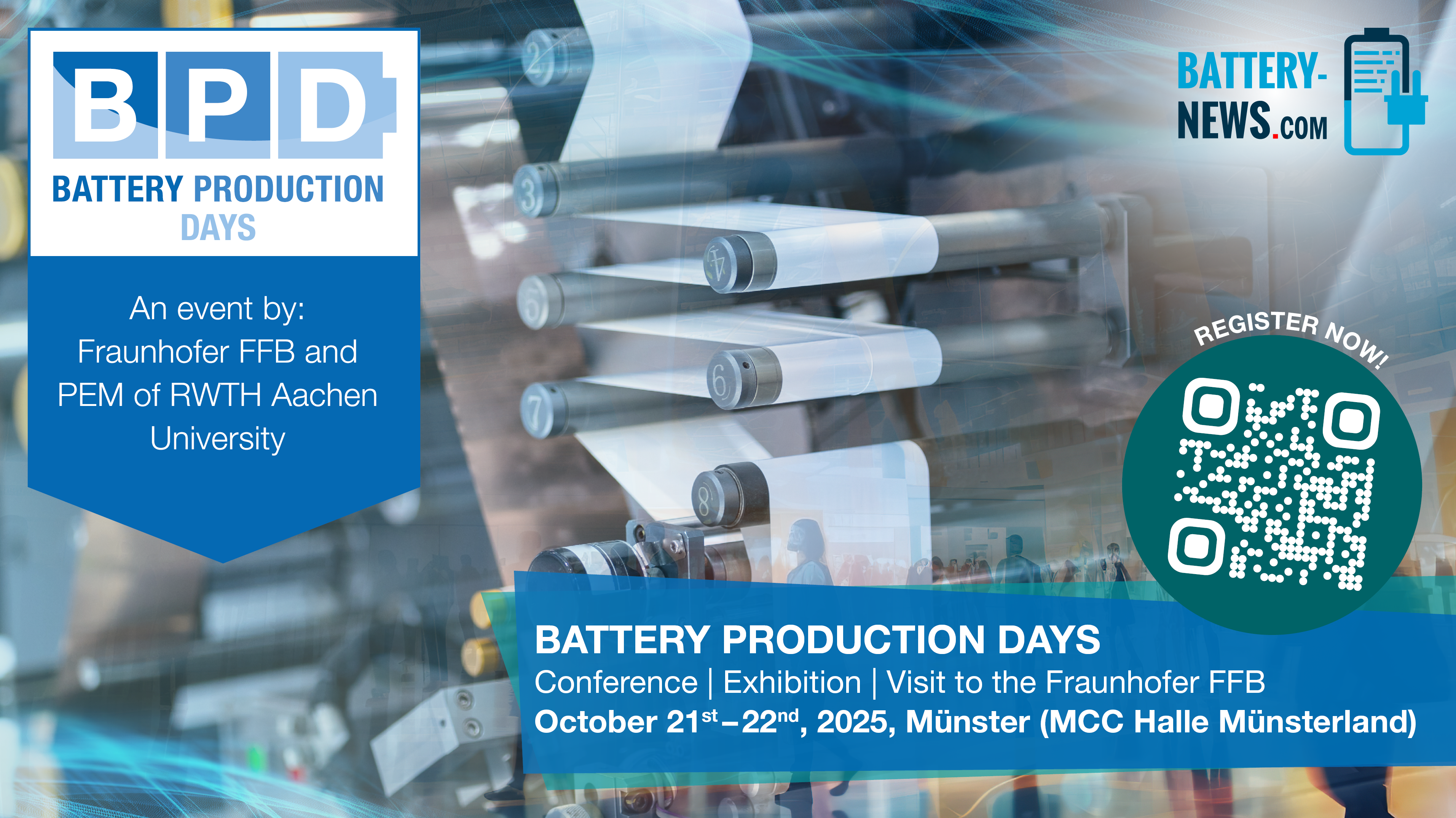 Registration for the Battery Production Days is Open