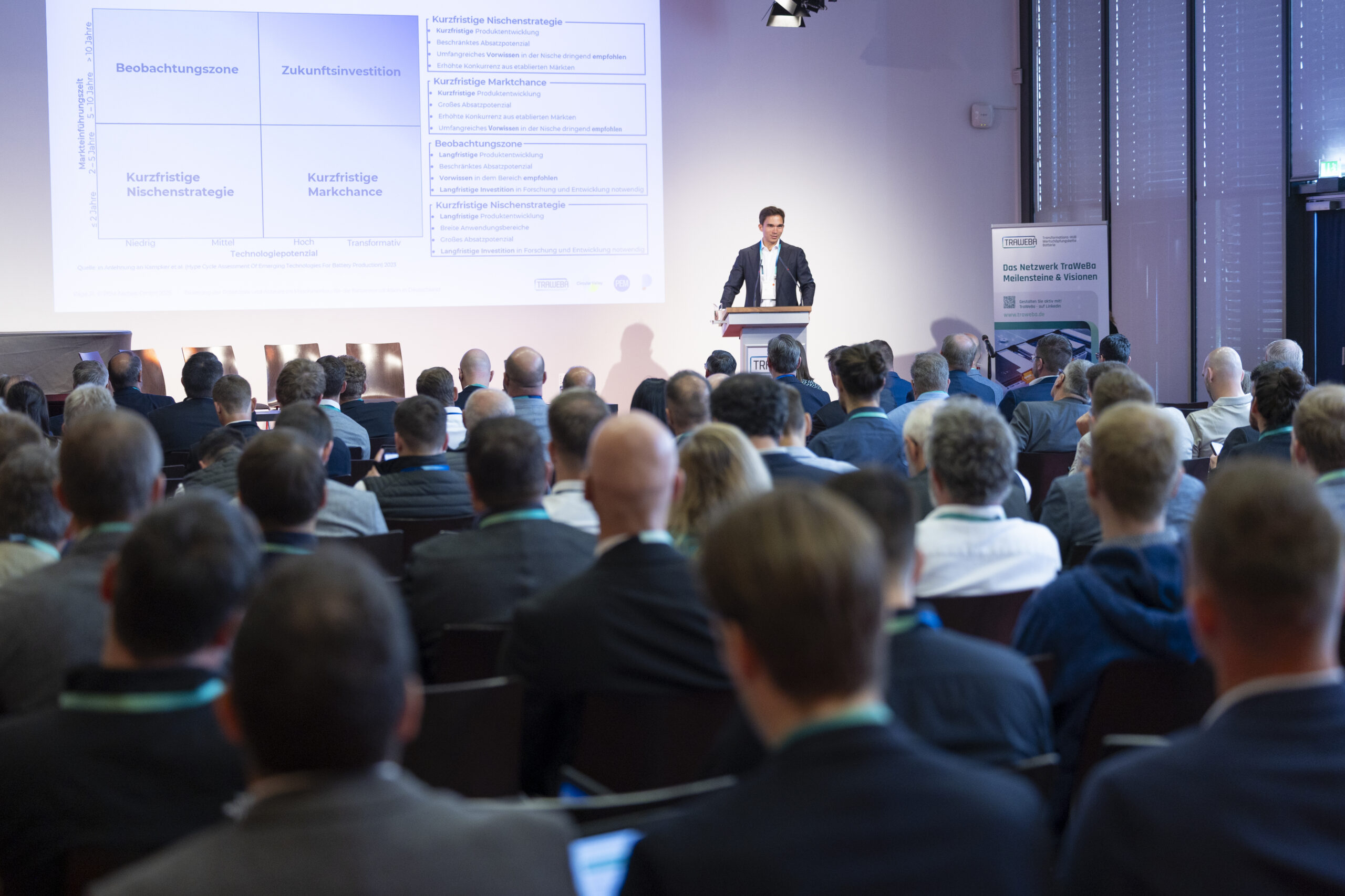 TRAWEBA Kongress 13.05.2025 Mediencampus Villa Ida Leipzig; Transformations -HUB Wertschöpfungskette Batterie; Aussteller; Podiumsdiskussion; Session Technologie; Transfer und Zukunft; Vorträge
©claudiamasur.com