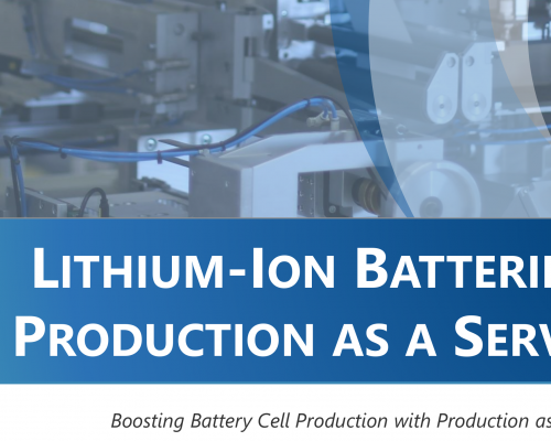Steigerung der Batteriezellenproduktion mit Production as a Service
