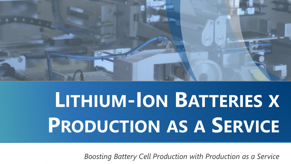 Steigerung der Batteriezellenproduktion mit Production as a Service