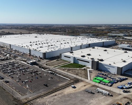 Aerial photo of NextStar Energy in Windsor, Ontario