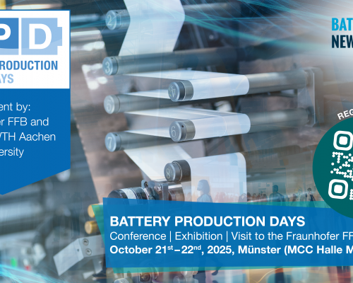 Registration for the Battery Production Days is Open