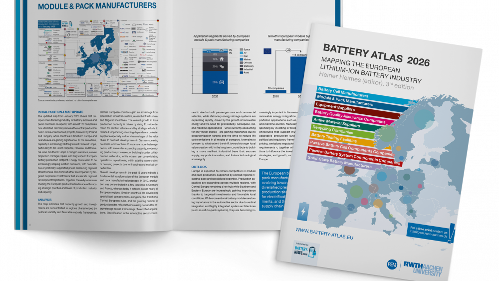 „Battery Atlas 2026“ beleuchtet europäische Wertschöpfungskette