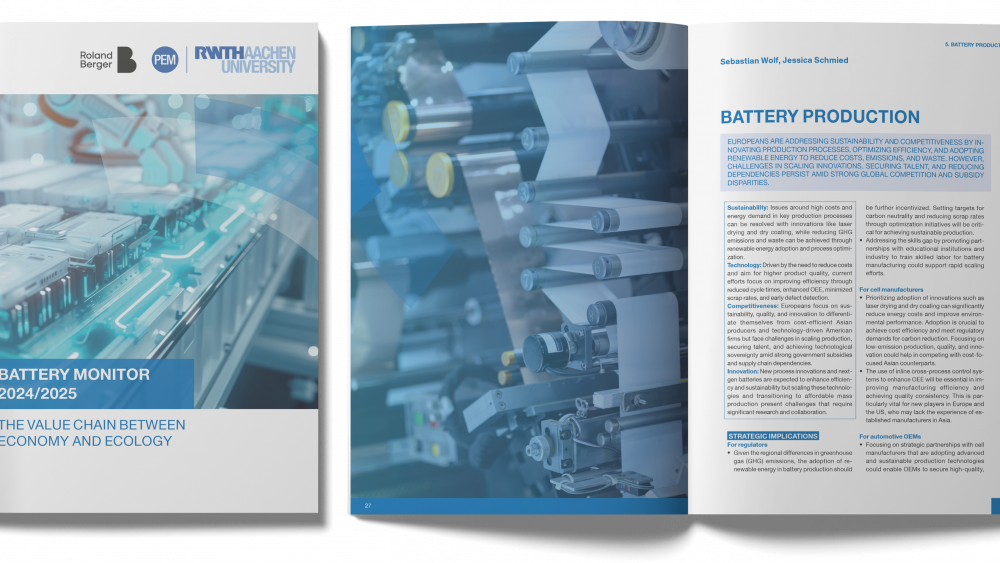 „Battery Monitor 2025“: Europäische Hersteller unter Zugzwang
