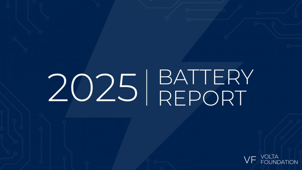 „Volta Foundation“ veröffentlicht „Battery Report 2025“