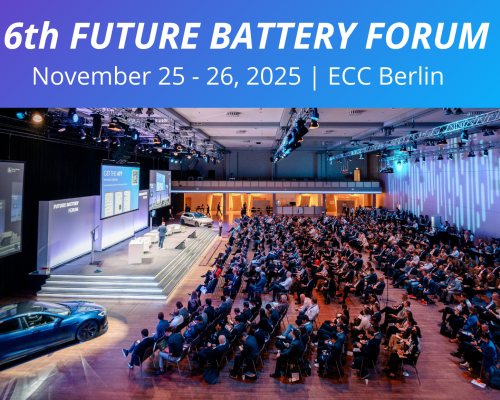 Future Battery Forum to be Held in Berlin at the End of November