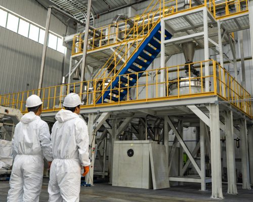 Engineers oversee advanced battery recycling operations at PNE’s Chester, SC facility. (PRNewsfoto/Princeton NuEnergy)