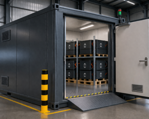 Batterielagerung im Fokus: Warum der Betriebszustand über das Risiko entscheidet