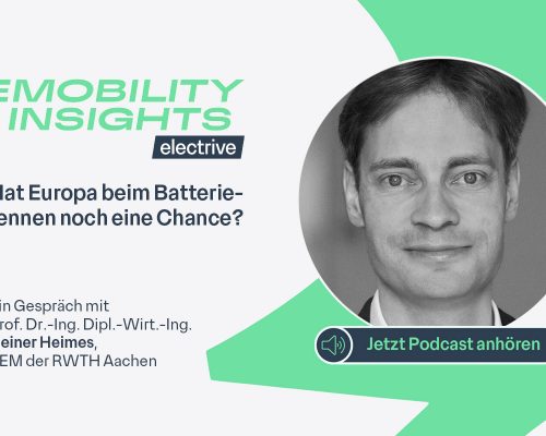 Podcast zur Lage der europäischen Batterieindustrie mit Prof. Heiner Heimes