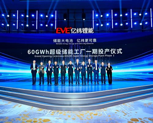 Inauguration ceremony for the first phase of EVE Energy's 60GWh Super Energy Storage Factory